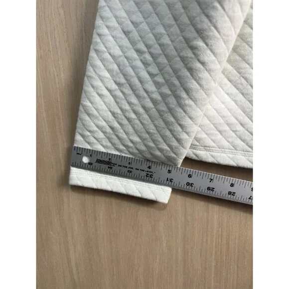 J.Crew Reversible Quilted Striped & Solid Womens Sweatshirt S Cotton/Polyester - Picture 8 of 10